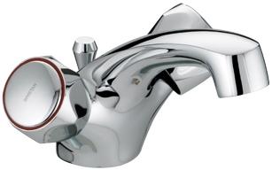 Bristan Value Club Dual Flow Basin Mixer with Pop-up Waste and No Heads - VAC DFBAS C NH - VACDFBASCNH